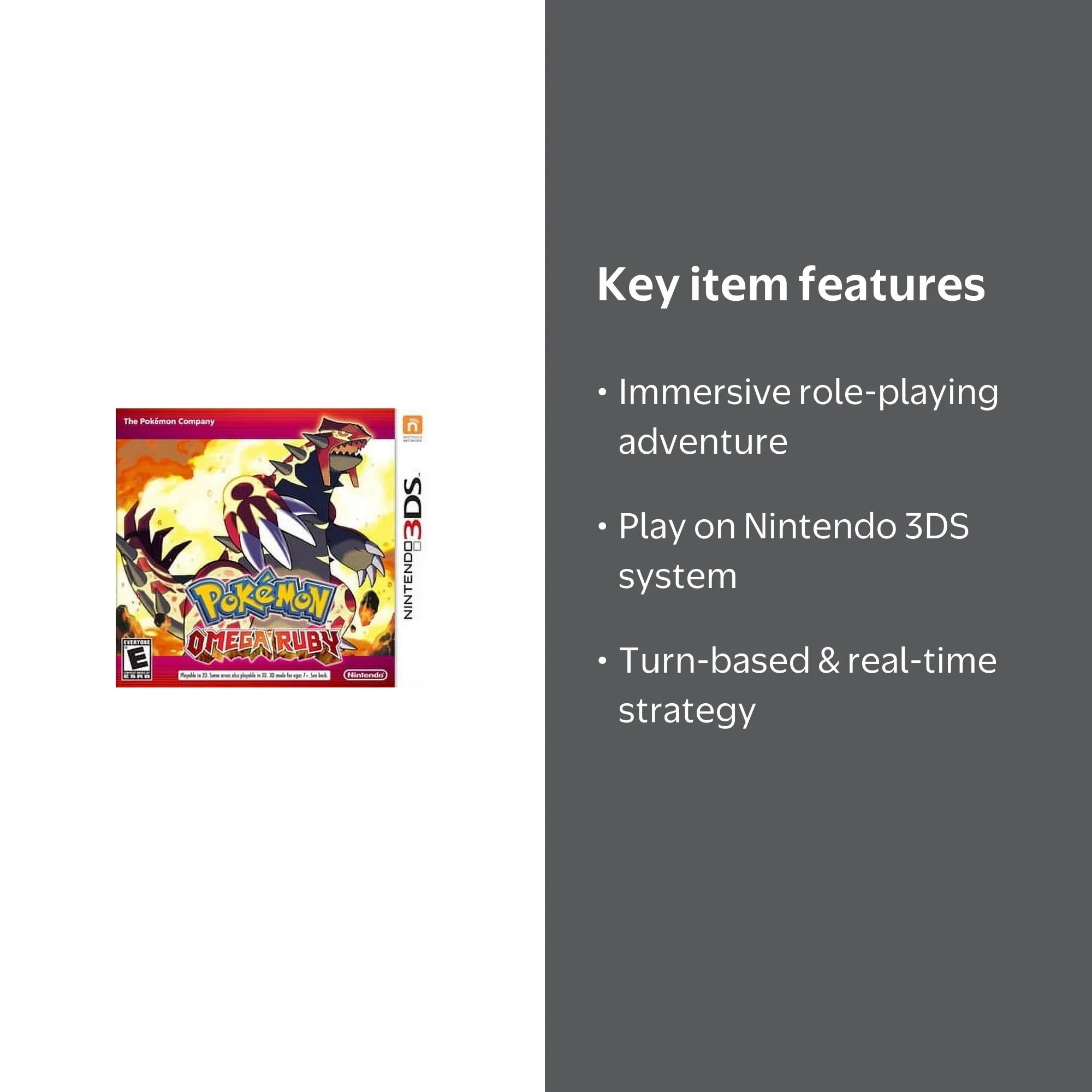 Nintendo Pokemon Omega Ruby Game for Nintendo 3DS 045496742928