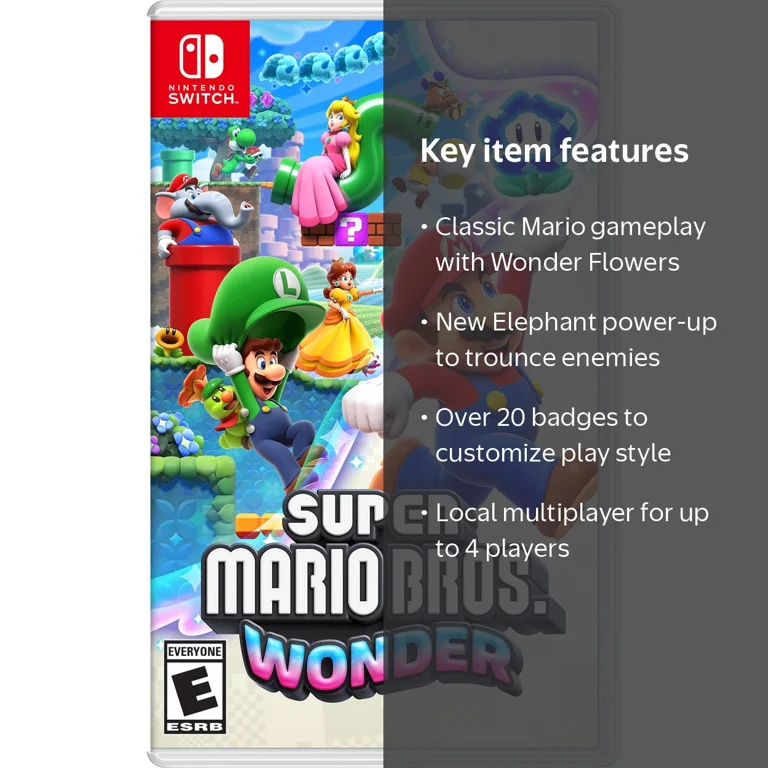 Nintendo, Super Mario Bros. Wonder, U.S. Edition, Nintendo Switch
