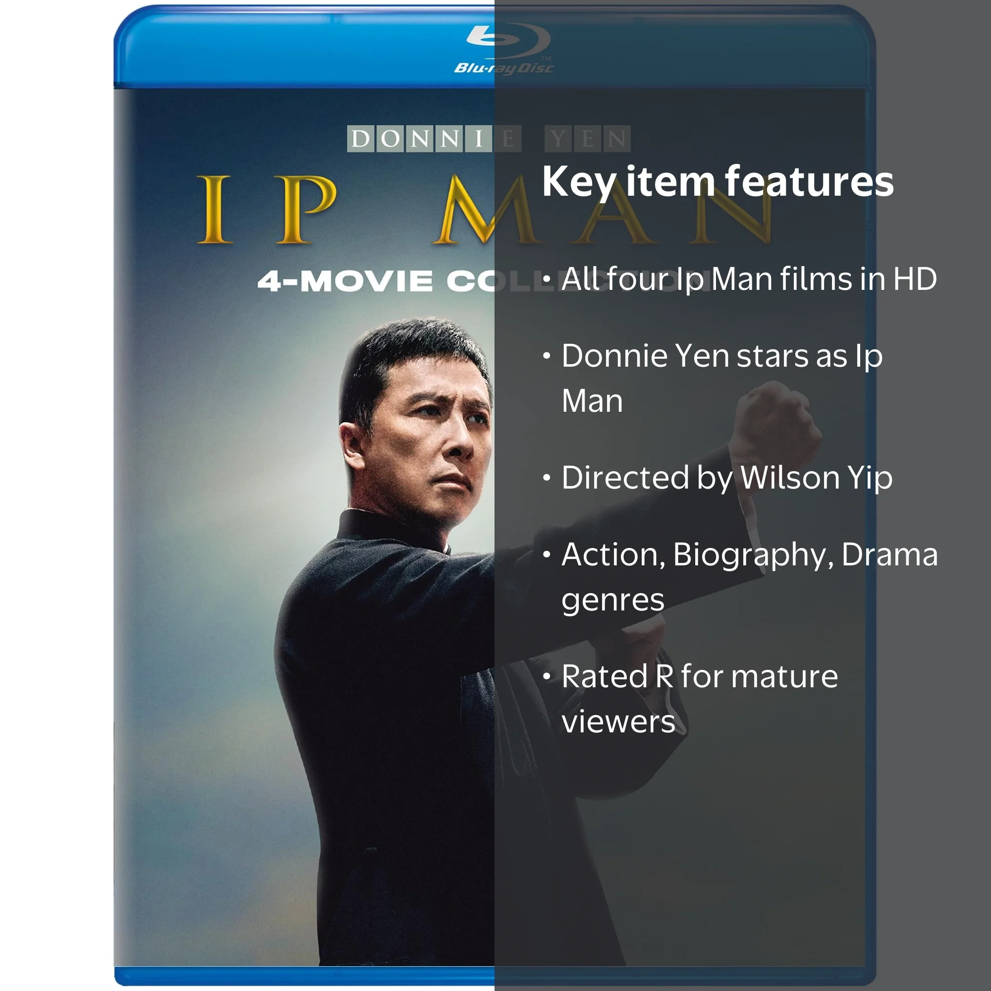 Ip Man 1-4 Complete Collection Movies (Box Set) (Blu-ray