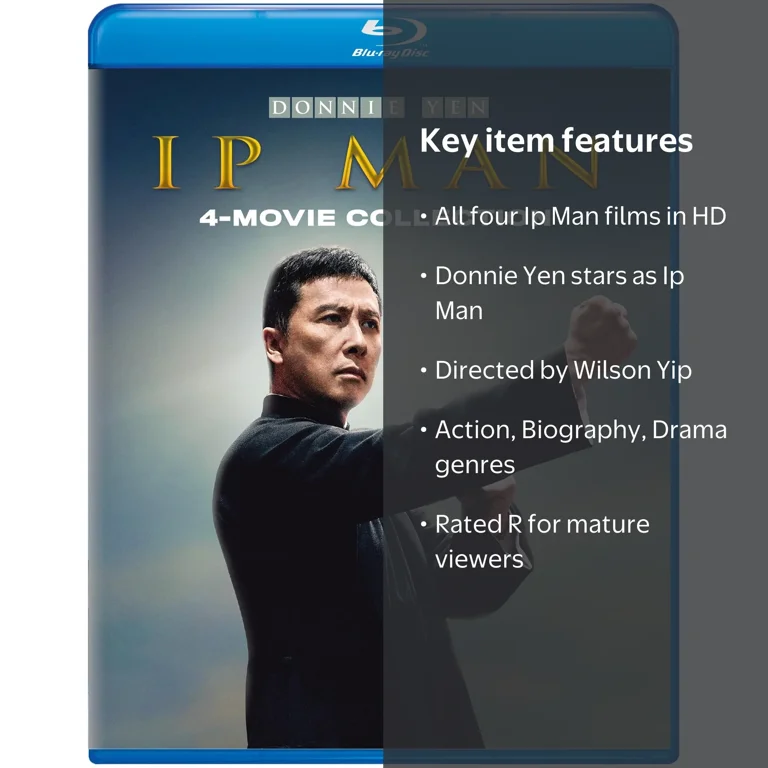 Ip Man 1-4 Complete Collection Movies (Box Set) (Blu-ray