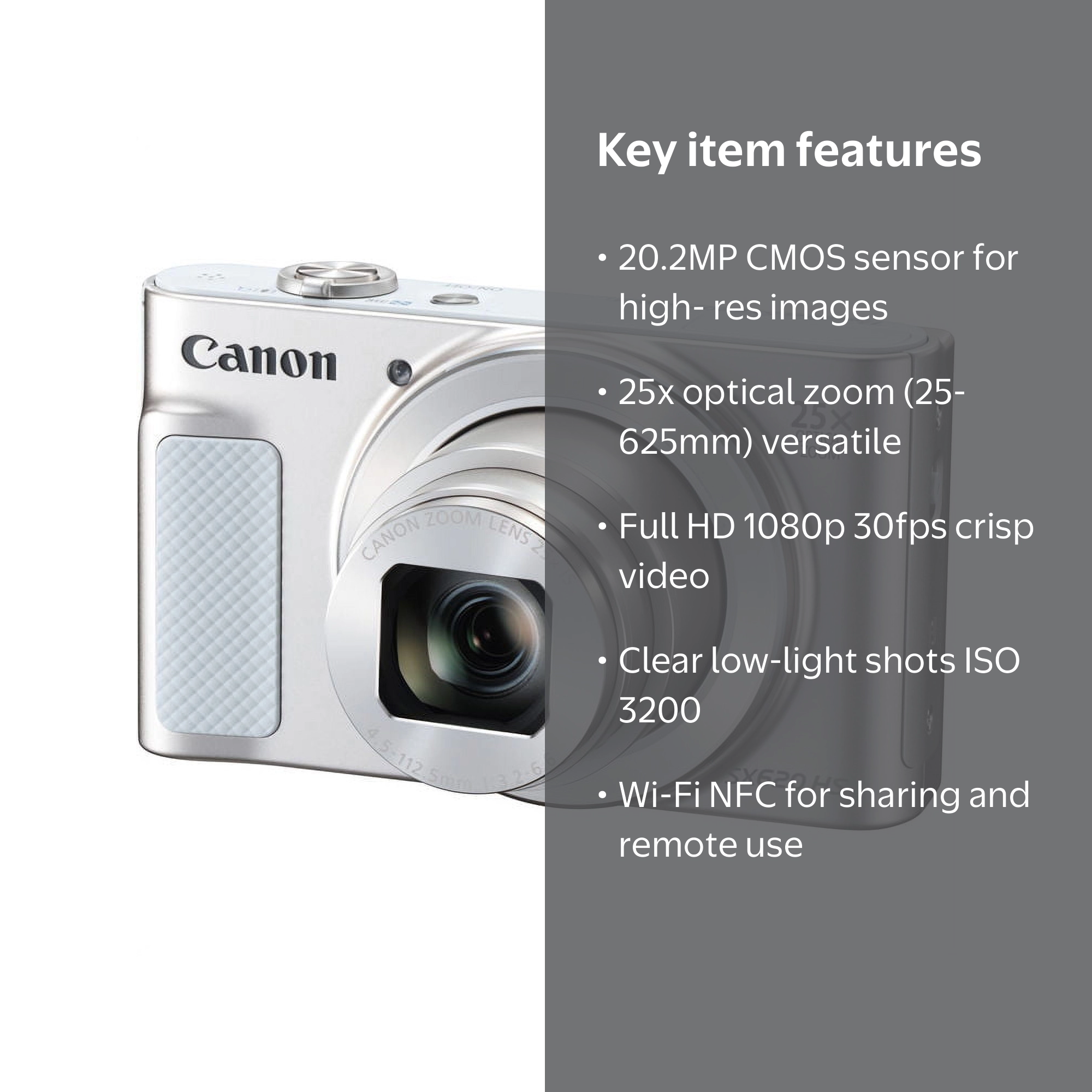 Canon PowerShot SX620 HS Point & Shoot Digital Camera with WiFi