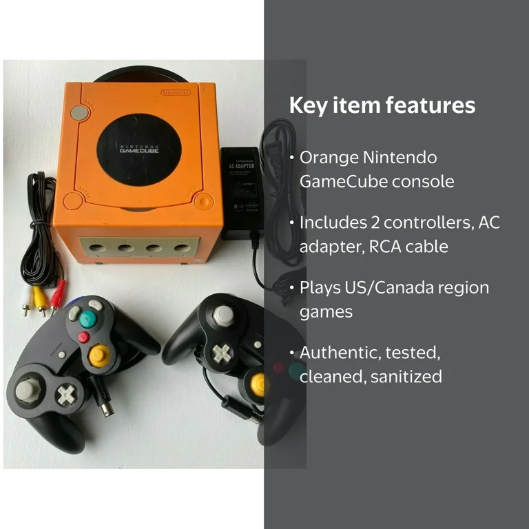 Nintendo GameCube Console, Complete Bundle, Plays US Canada games