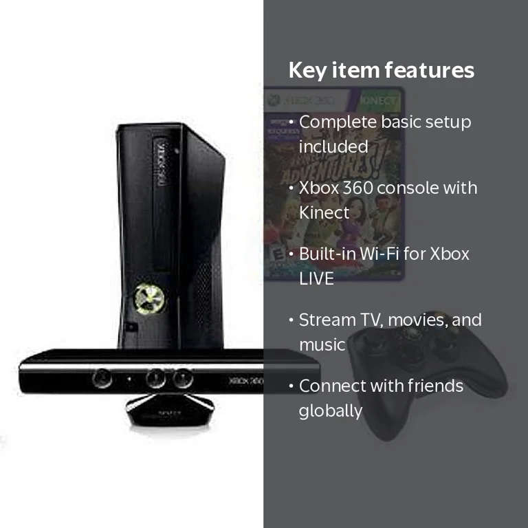 Pre-Owned Xbox 360 4 GB - Standard Kinect (Used ) - Walmart.com