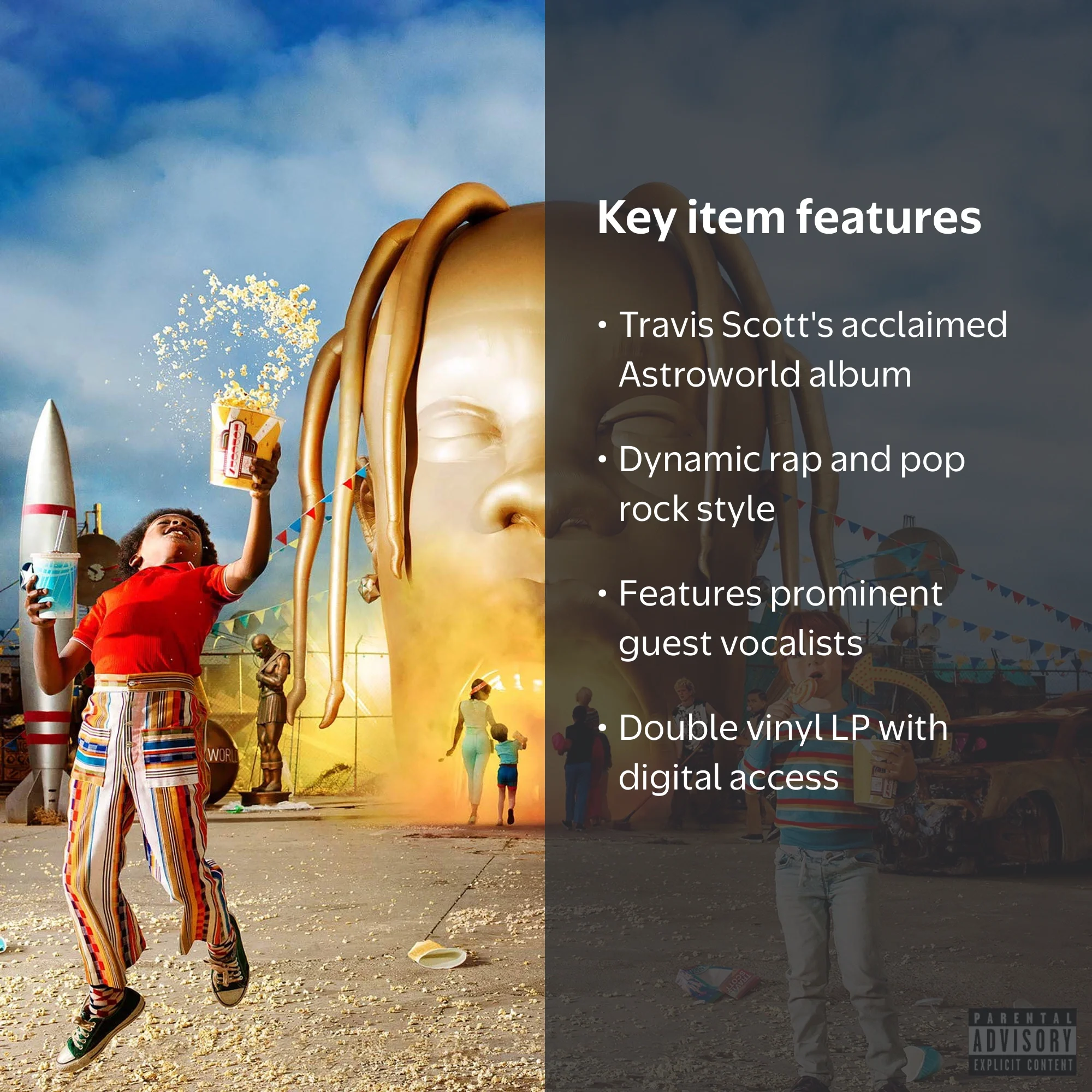 Travis Scott Astroworld Vinyl - Double LP & Digital Download