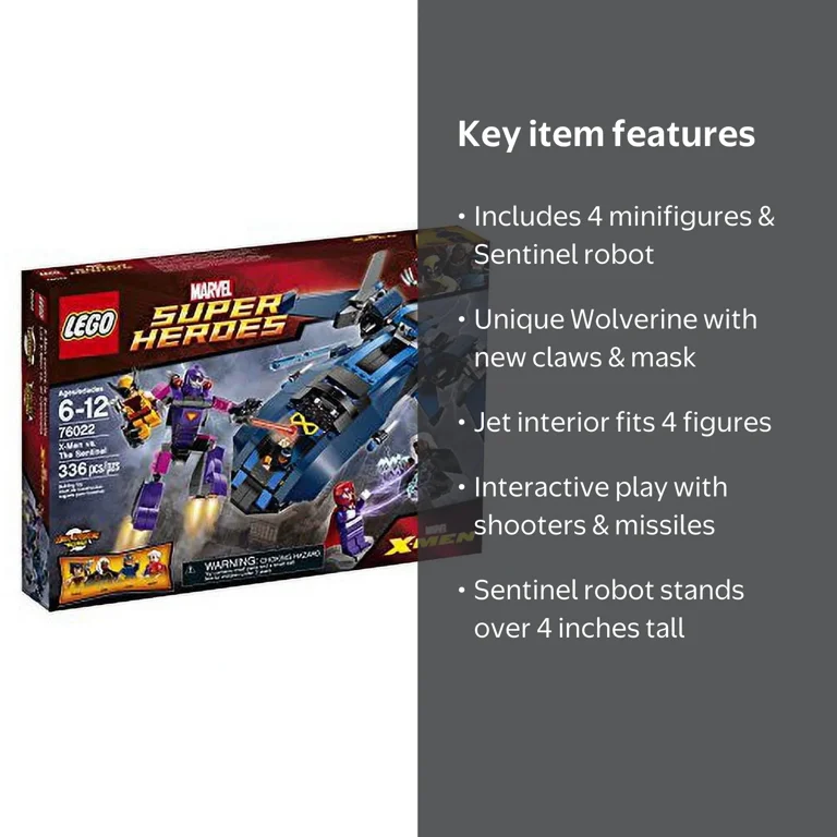 LEGO Superheroes 76022 X Men vs The Sentinel Building Set