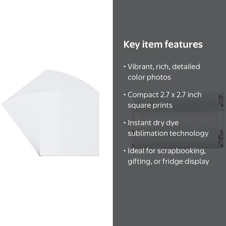 Canon, 5 Pack SELPHY Color Ink/Label XS-20L Set, 20 Sheets