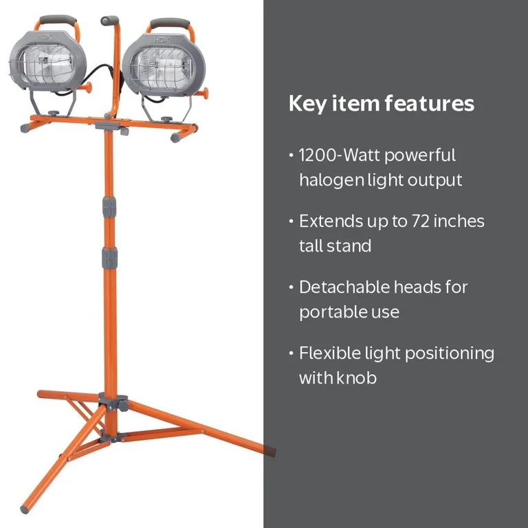 HDX 1200-Watt Halogen Tripod Work Light - Walmart.com