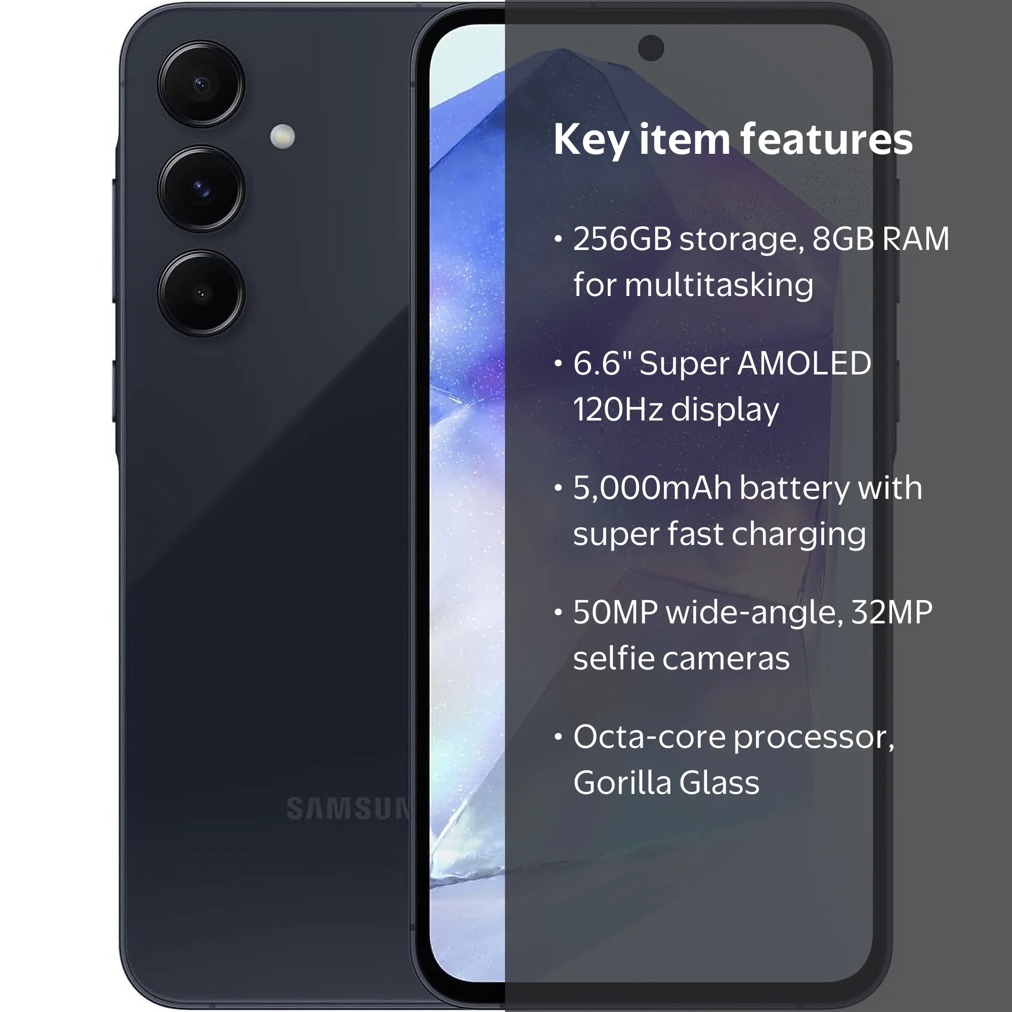 Open Box Samsung Galaxy A55 5G (256GB + 8GB) | 6.6