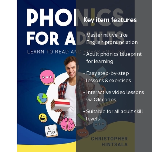 Phonics For Adults: Adult Phonics Reading Program, (Paperback