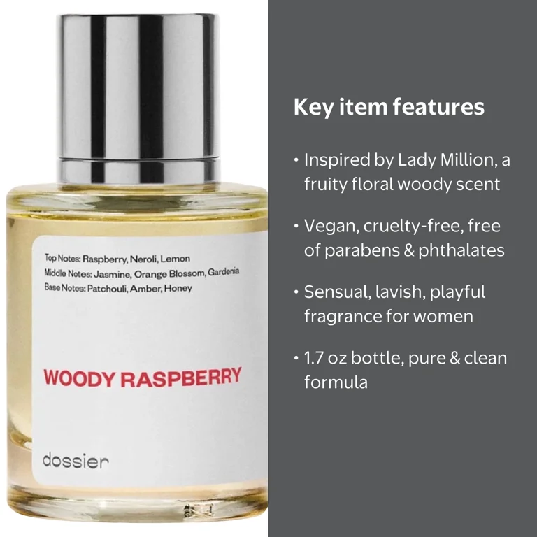 Dossier Woody Raspberry Eau De Parfum for Women, Inspired by Paco