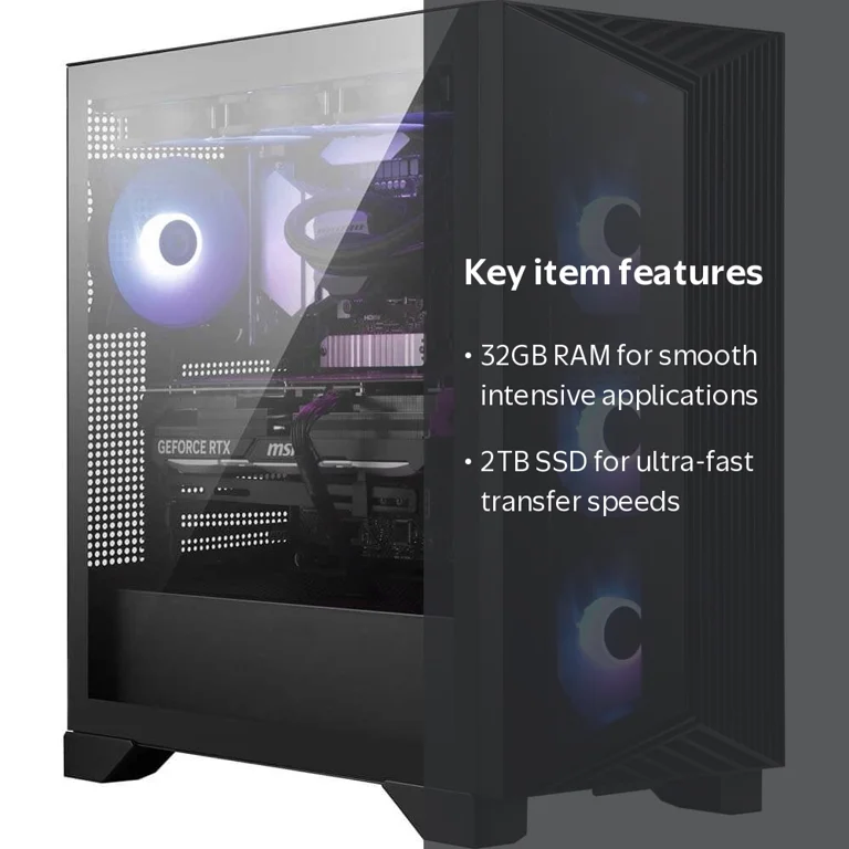 MSI Aegis ZS2 Gaming Desktop, AMD Ryzen 9 7900X, 32GB RAM, NVIDIA