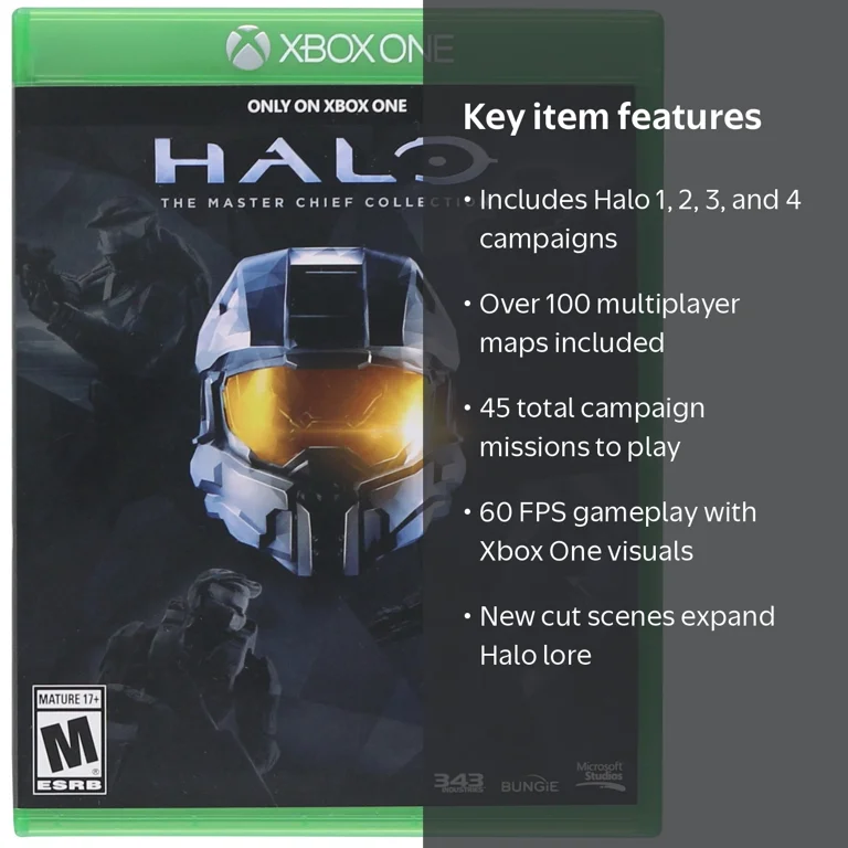 Halo, The Master Chief Collection, Xbox One, 45 Campaign Missions