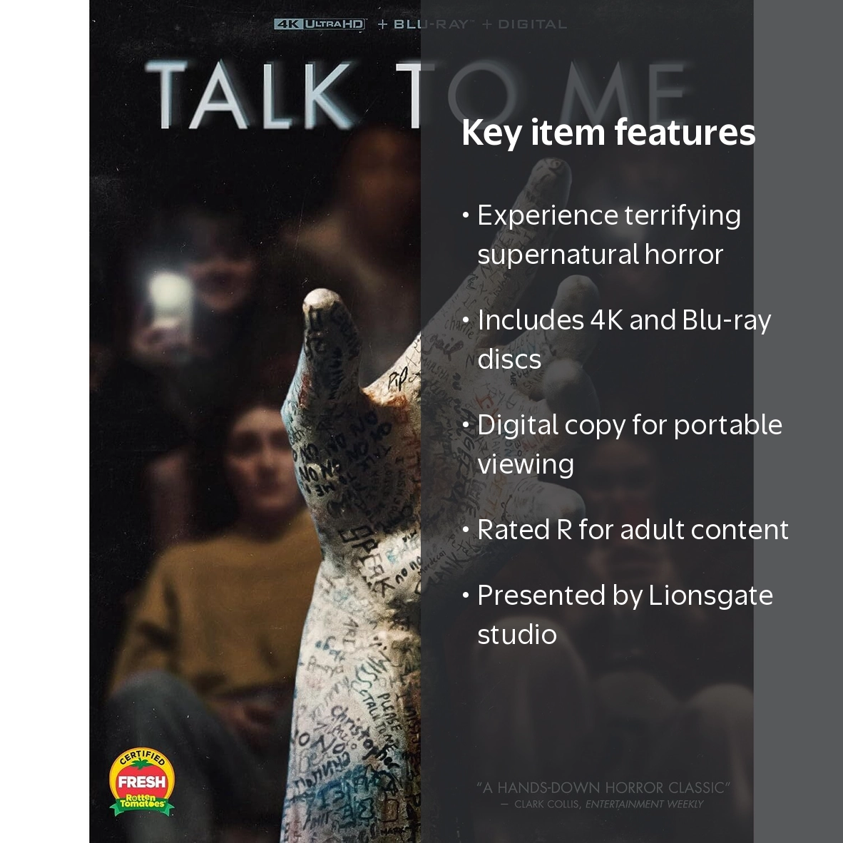 Lionsgate Home Entertainment Talk To Me 4K + Blu-ray + Digital