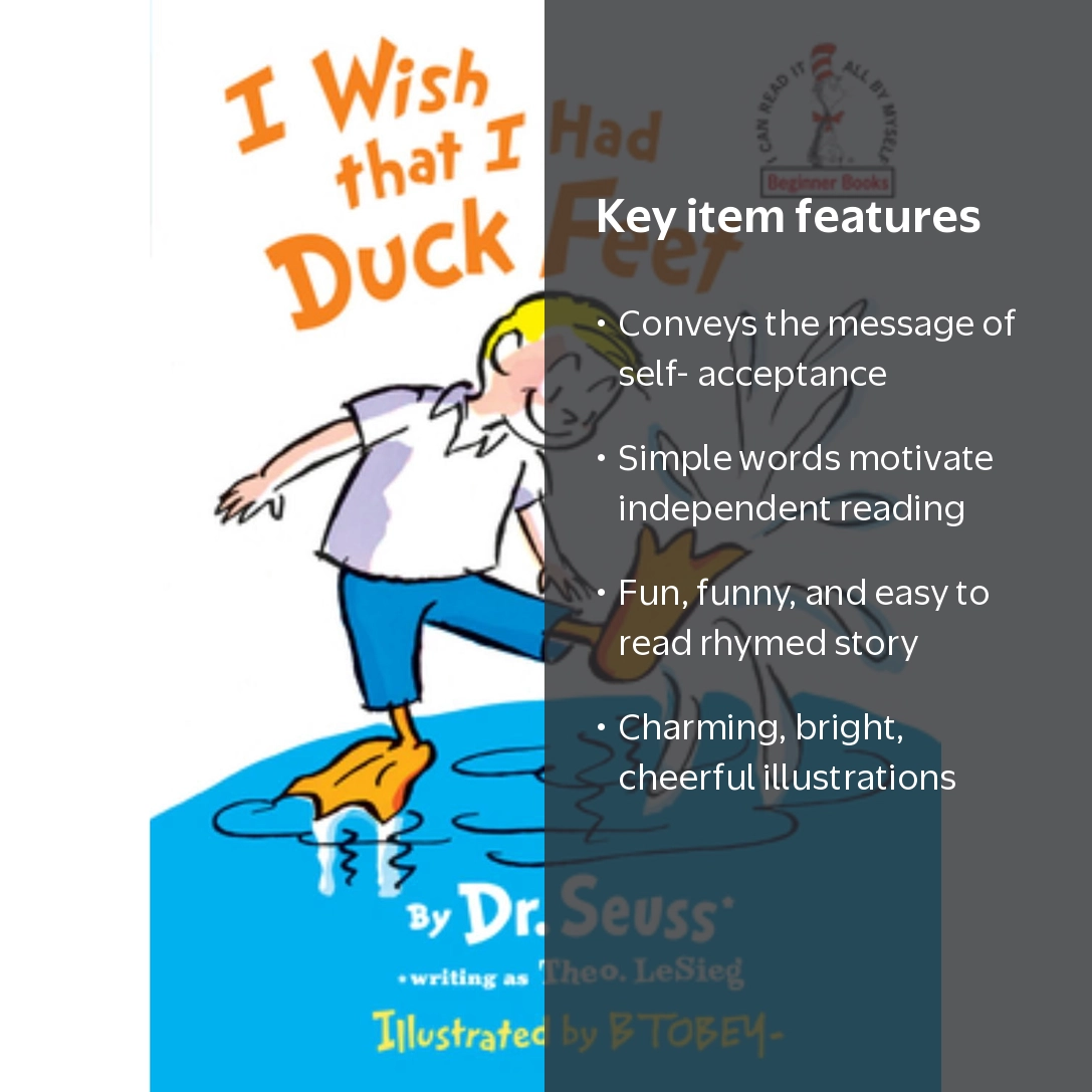 Dr. Seuss: I Wish That I Had Duck Feet Hardcover Book - Walmart.com