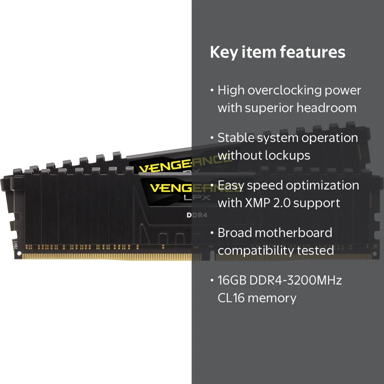 CORSAIR VENGEANCE DDR-4 3200 16gb(8gb×2) VENGEANCE® LPX 16GB (2 x