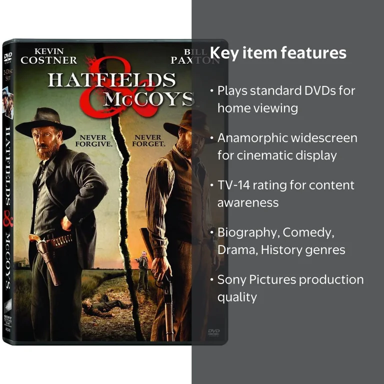 Sony, DVD, Hatfields & McCoys, Anamorphic Widescreen - Walmart.com