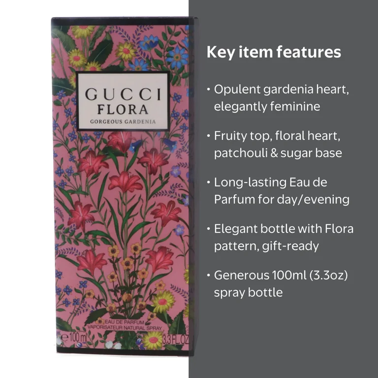 Flora by Gorgeous Gardenia Eau De Parfum Spray 100ml/3.3oz