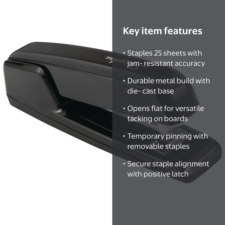 Jill ette Black, サイズ1 Swingline Manual 747 Business Stapler, 25 Sheets, Black - Walmart.com