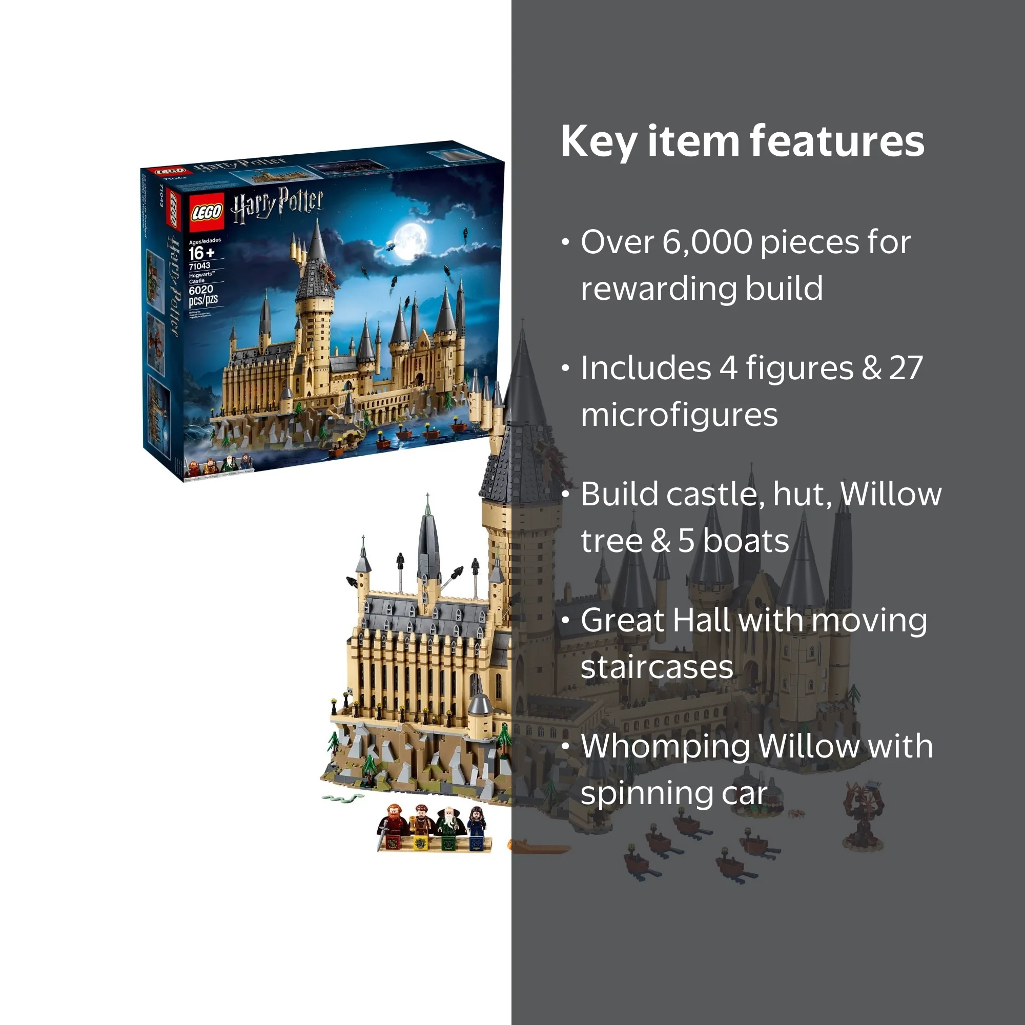 LEGO Harry Potter Hogwarts Castle 71043 Model Kit with Minifigures