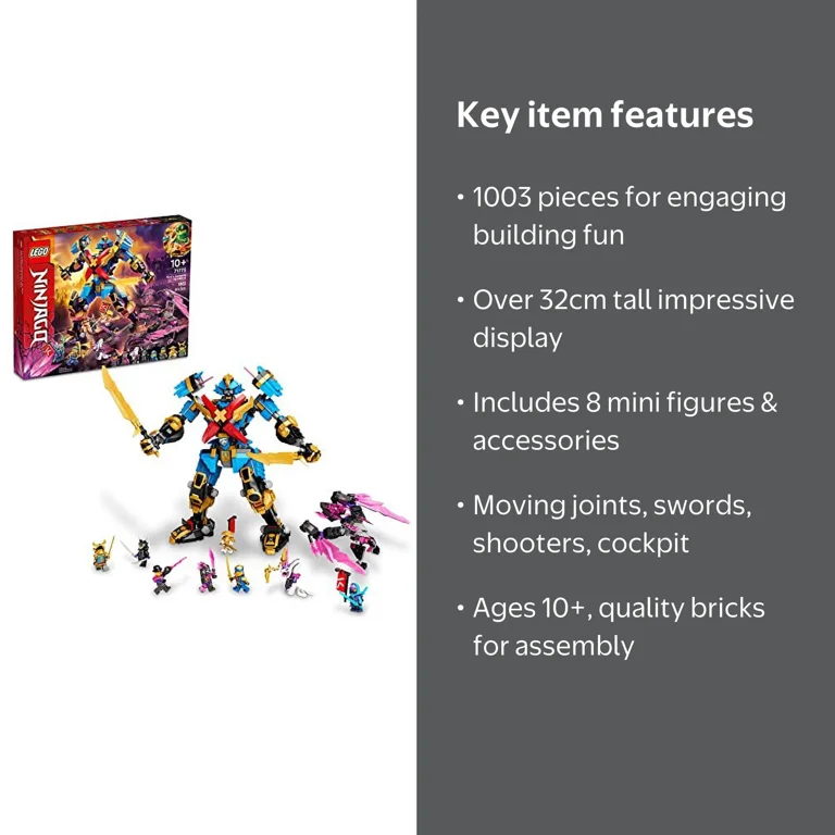 LEGO Ninjago 71775 Nya's Samurai X Robot Golden Toy Set - Walmart.com