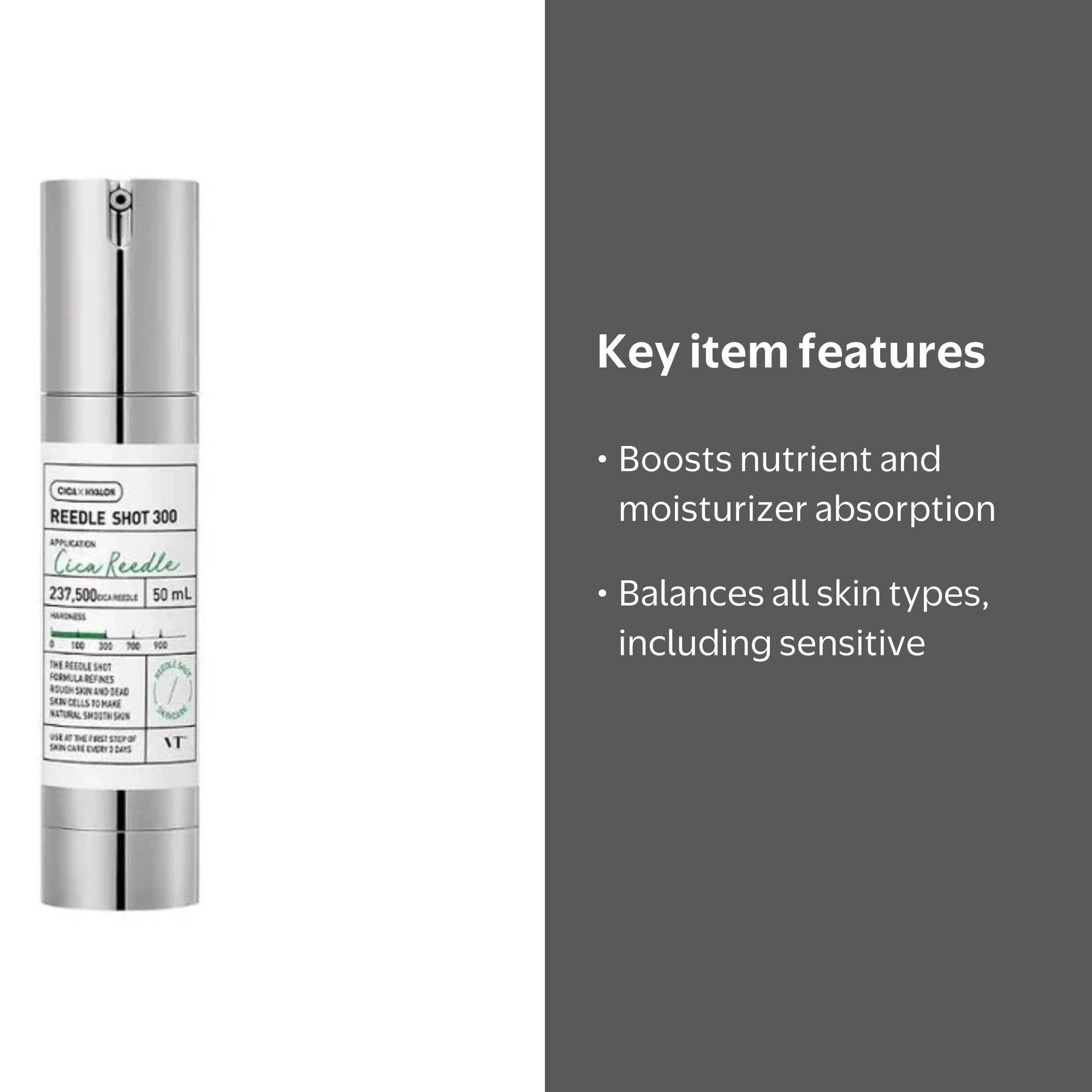 VT Reedle Shot 300 50ml, Micro-Needling Skin Care Booster for Skin