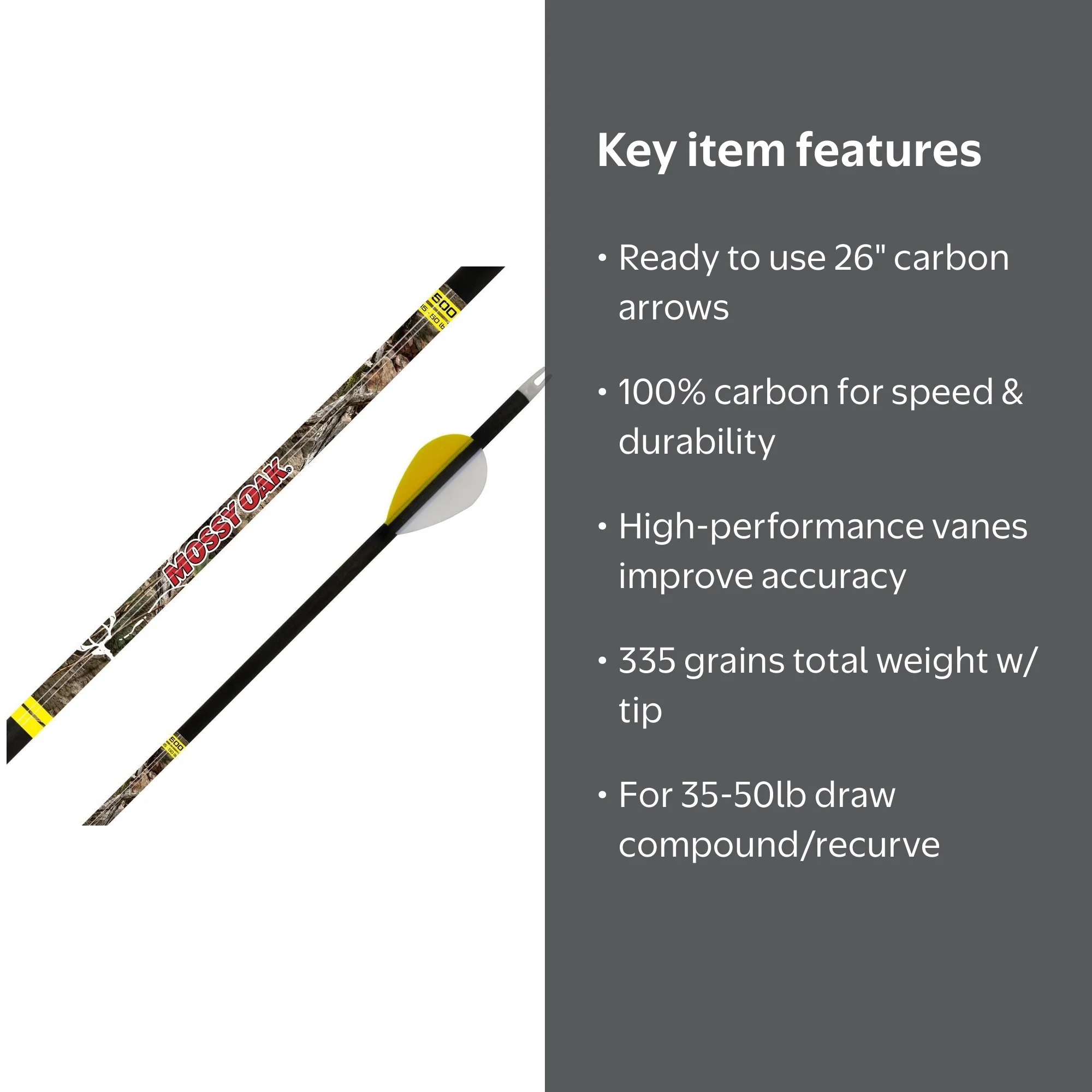 Killer Instinct Carbon Archery Arrow - Walmart.com
