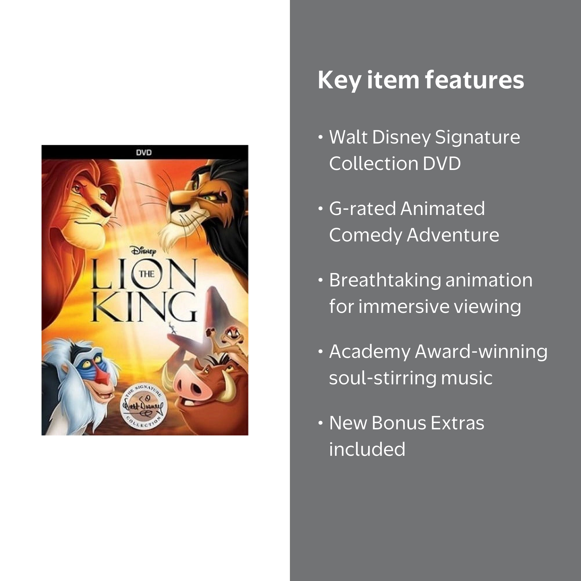 GG★DISNEY'S THE LION KING 海外版(国内本体動作可能) The Lion King Signature Collection (DVD) Disney, Adventure