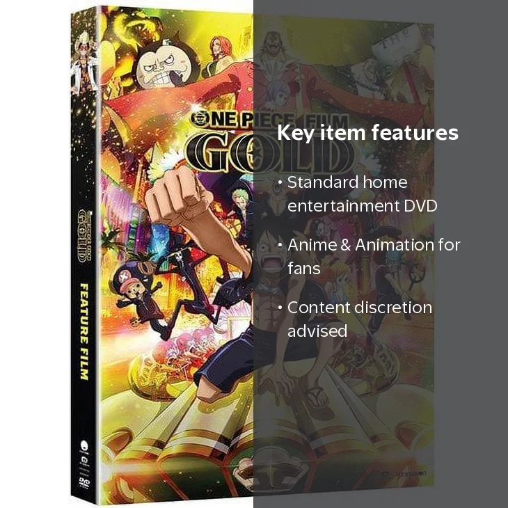 Disney, One Piece Film: Gold DVD, (Funimation Prod, Anime
