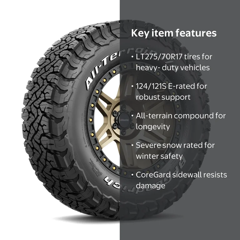 BFGoodrich, All-Terrain T/A KO3, LT275/70R17 124/121S E - Walmart.com