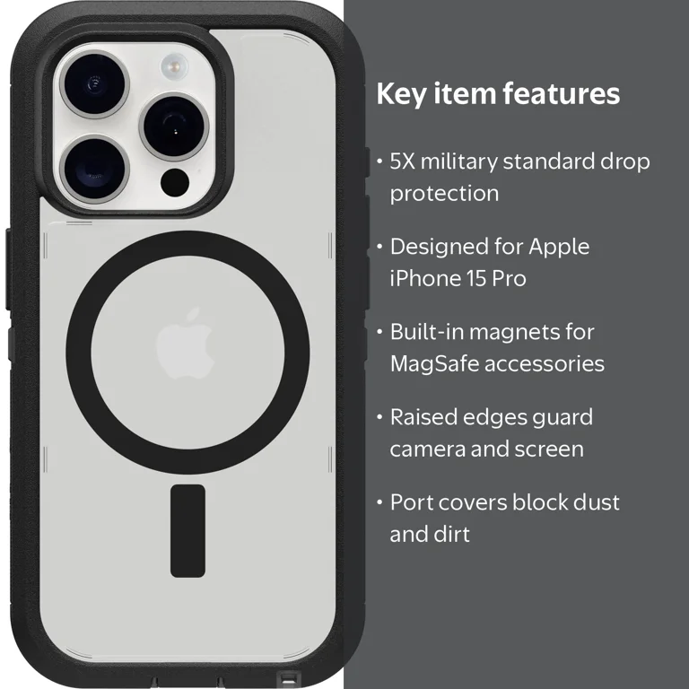 OtterBox Defender Series Pro XT Case for Apple iPhone 15 Pro