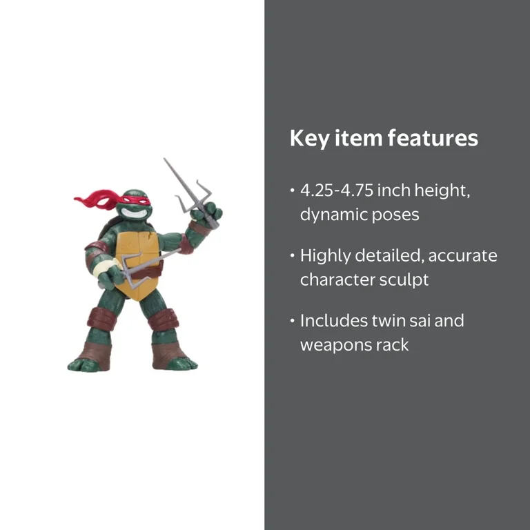 Teenage Mutant Ninja Turtles Raphael Action Figure - Walmart.com