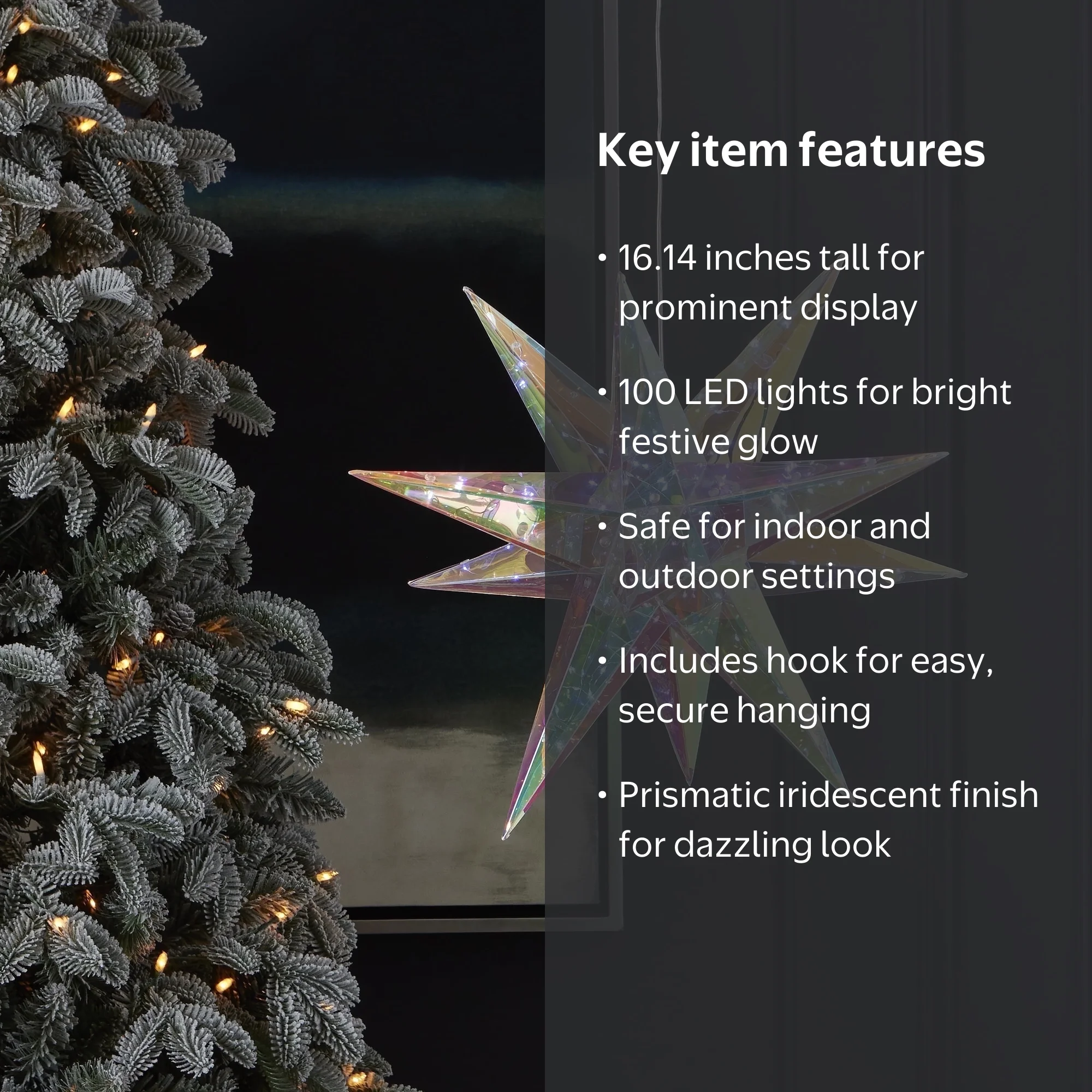 Seasonal LLC Holiday LED Lights - Prismatic Iridescent Christmas