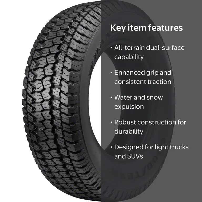 Goodyear, Wrangler AT S 265/70R17 All Terrain Tire, Black, 265 Goodyear, Wrangler AT S 265/70R17 All Terrain Tire, Black, 265
