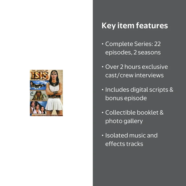 The Secrets of Isis - Complete Series TV DVD Collection - Walmart.com