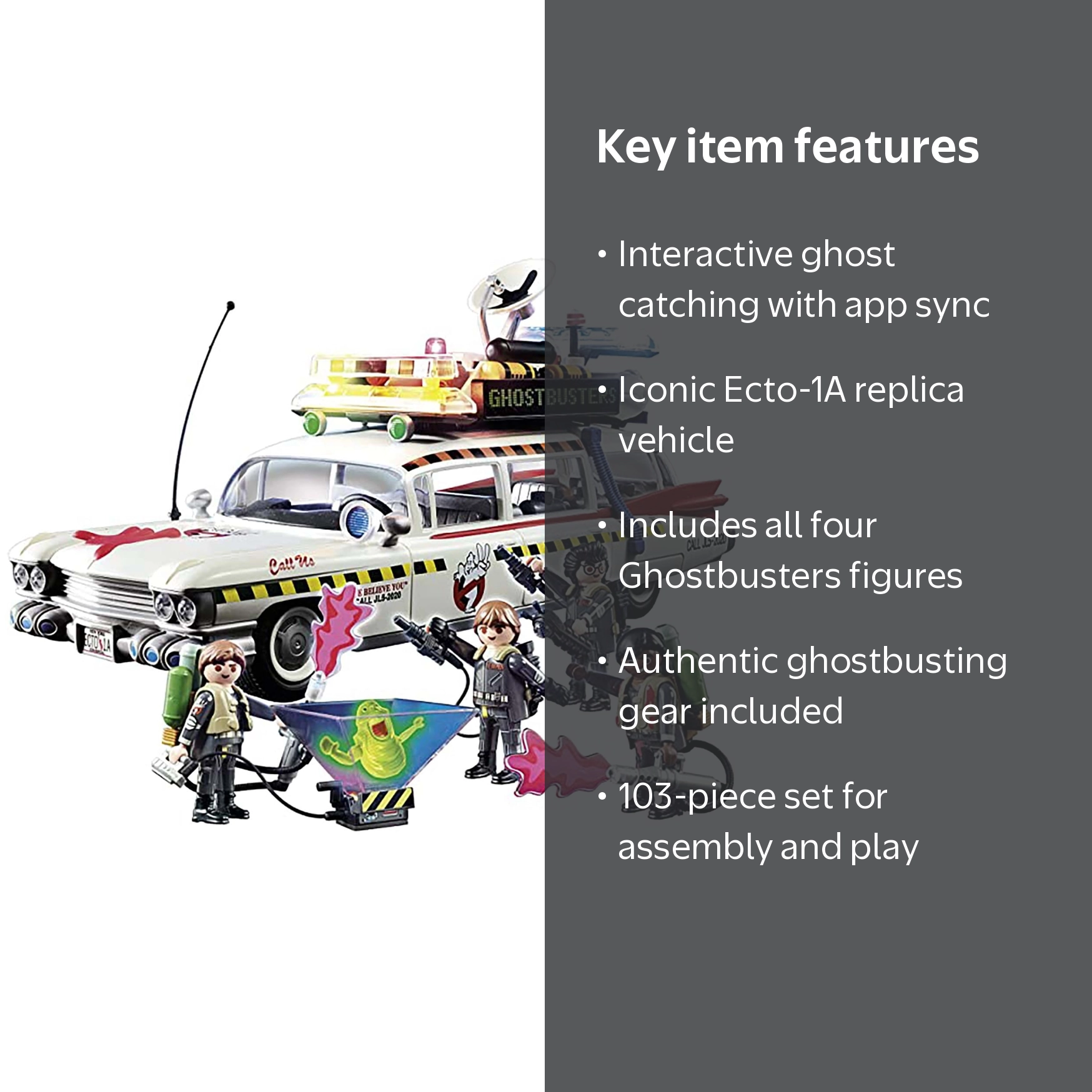 Playmobil Ghostbusters Ecto-1A Car Toy Set - Walmart.com