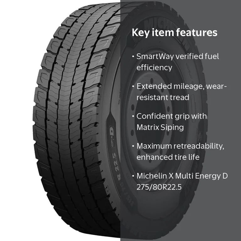 1 Michelin X Multi Energy D / Regional Drv 275/80R22.5 TL 14 144