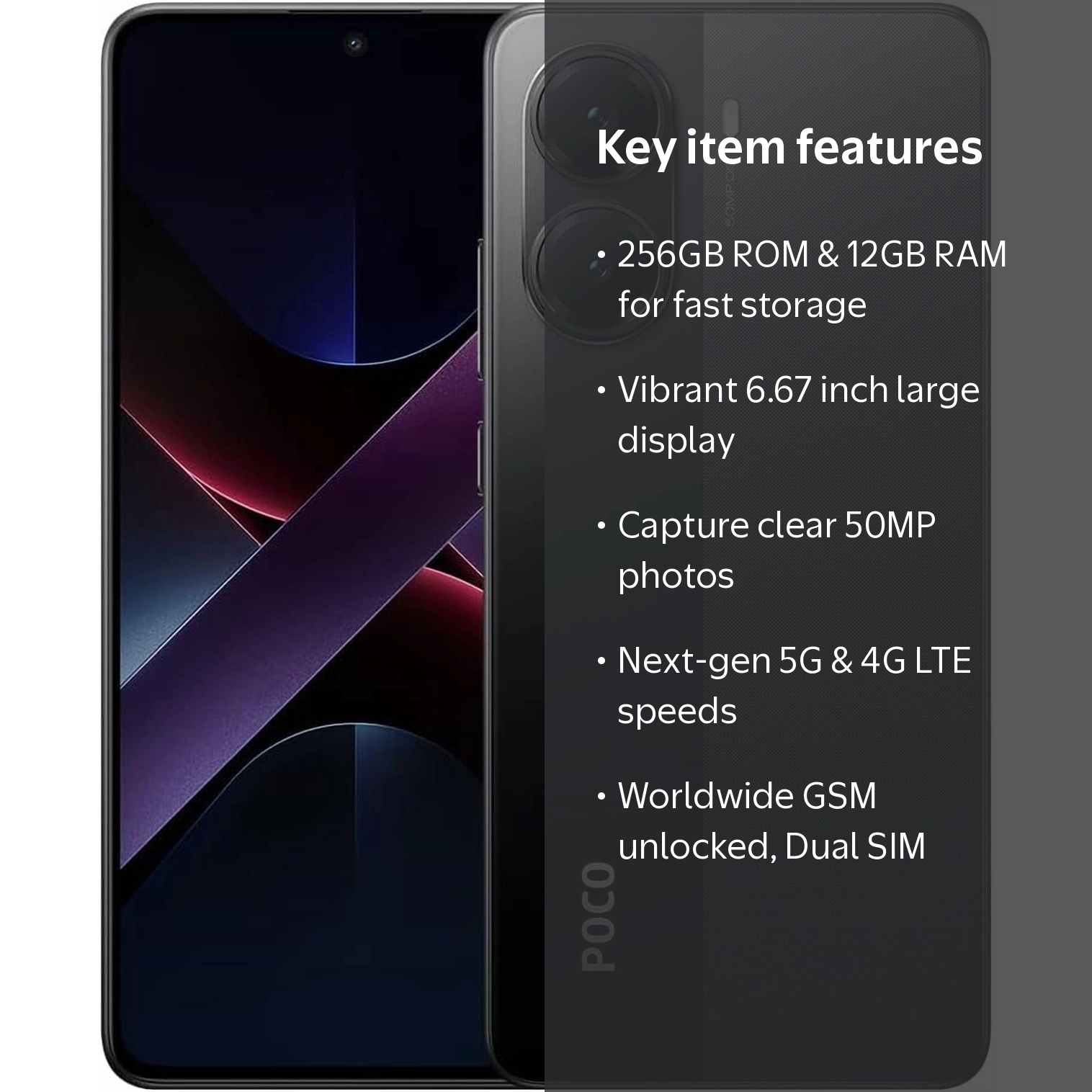 Xiaomi, Poco X7 PRO 5G, 256GB ROM 12GB RAM, Dual SIM Unlocked