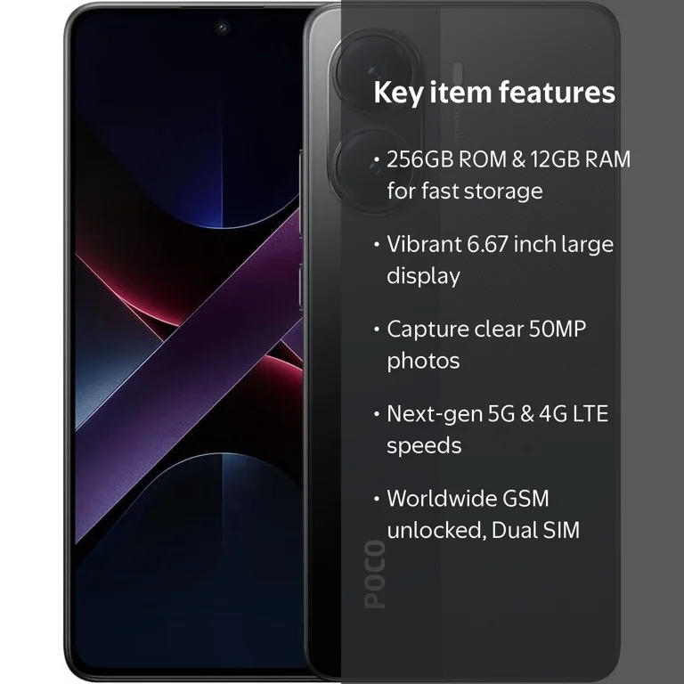 Xiaomi, Poco X7 PRO 5G, 256GB ROM 12GB RAM, Dual SIM Unlocked