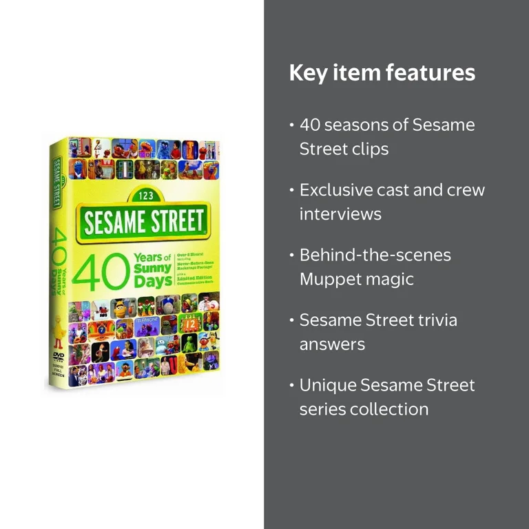 Sesame Street: 40 Years Of Sunny Days - Elmo Movies Video Pack for