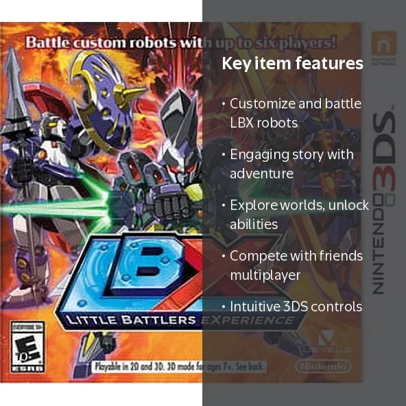 Nintendo, Little Battlers eXperience, Role-Playing, Nintendo 3DS