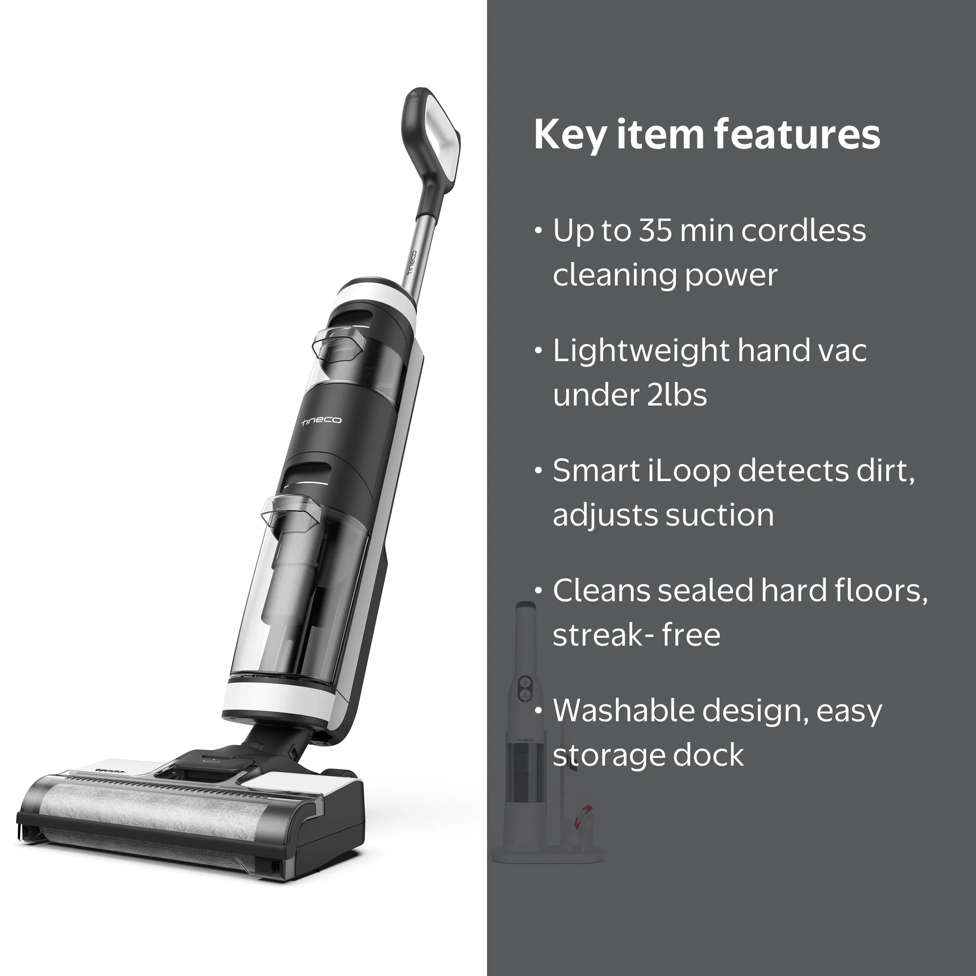 Tineco Floor ONE S3 & Pure One Mini S4 Smart Washable Cordless