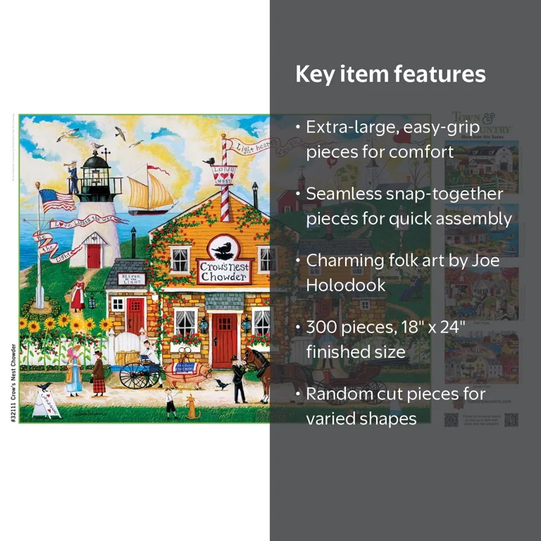 MasterPieces, Jigsaw Puzzle, 300 Piece, Large EZ Grip Pieces