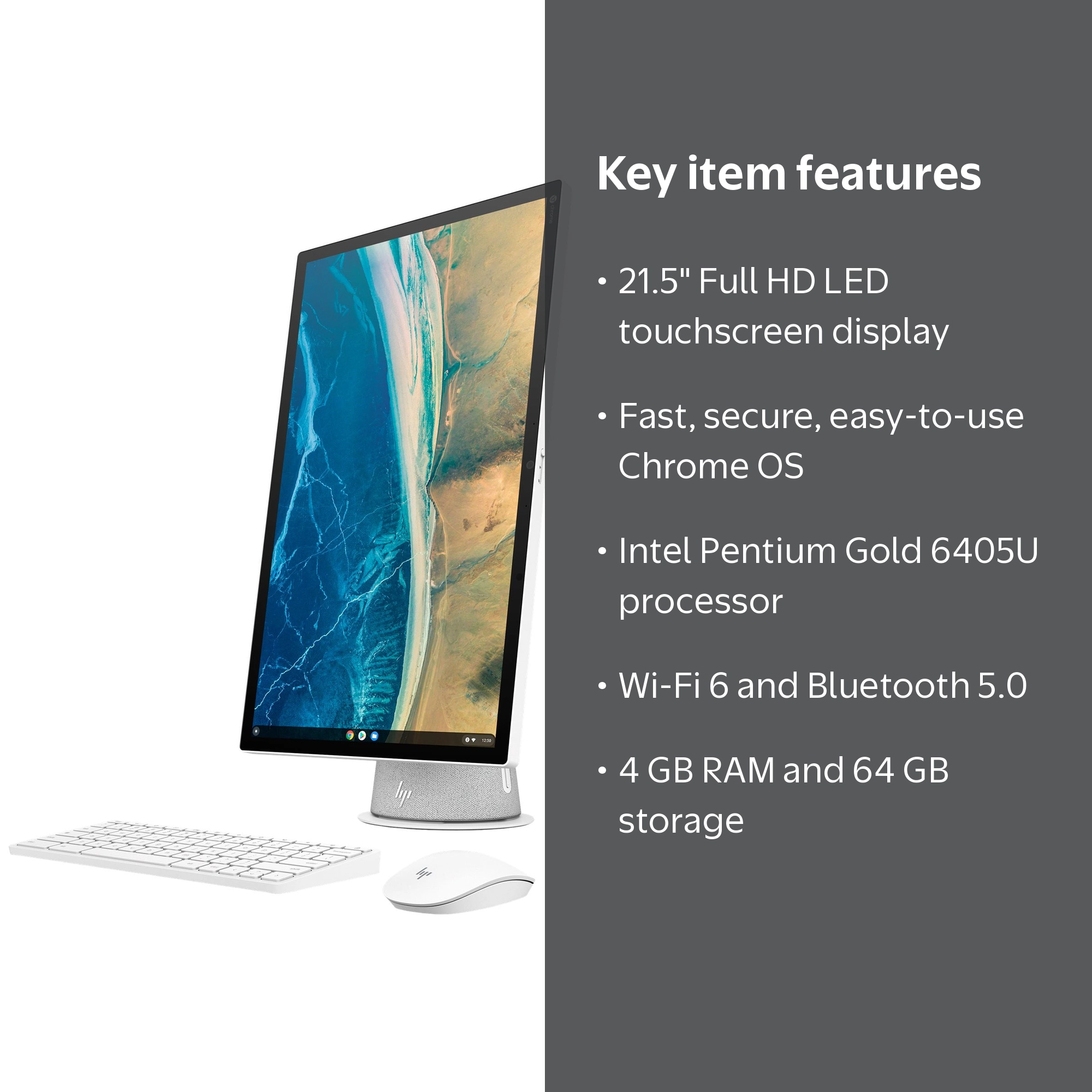 HP Chromebase 22-aa0010 - All-in-one 1 x Pentium Gold 6405U - RAM