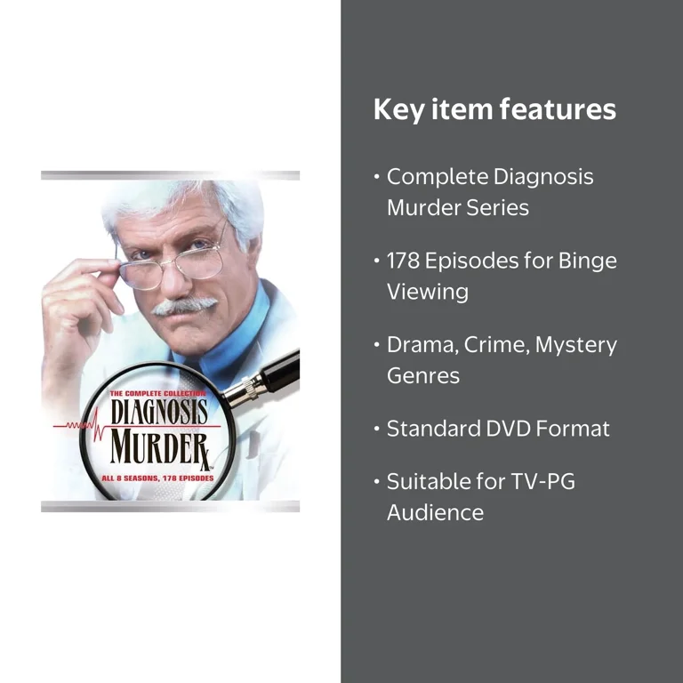 SDS, Diagnosis Murder: The Complete Series DVD, 178 Episodes