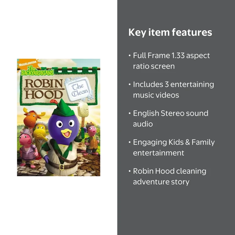 The Backyardigans: Robin Hood the Clean (DVD), Nickelodeon, Kids