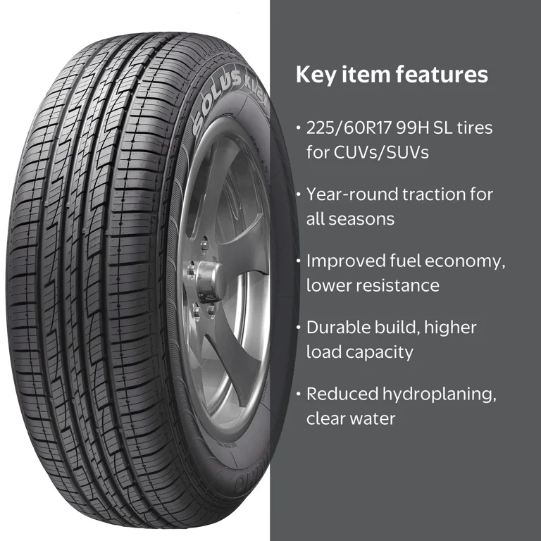 Kumho Eco Solus KL21 225/60R17 99H All-Season SUV/Crossover Tire