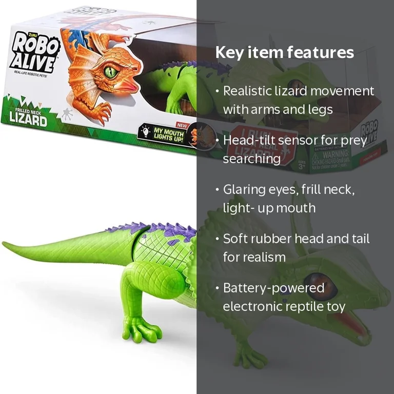 ZURU Robo Alive Battery-Powered Robotic Light Up Interactive