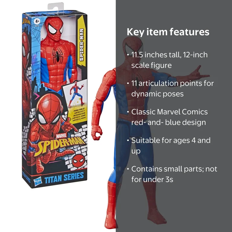 Spider-Man, Action Figure, Titan Series 12‚Äù (30 CM), Wall