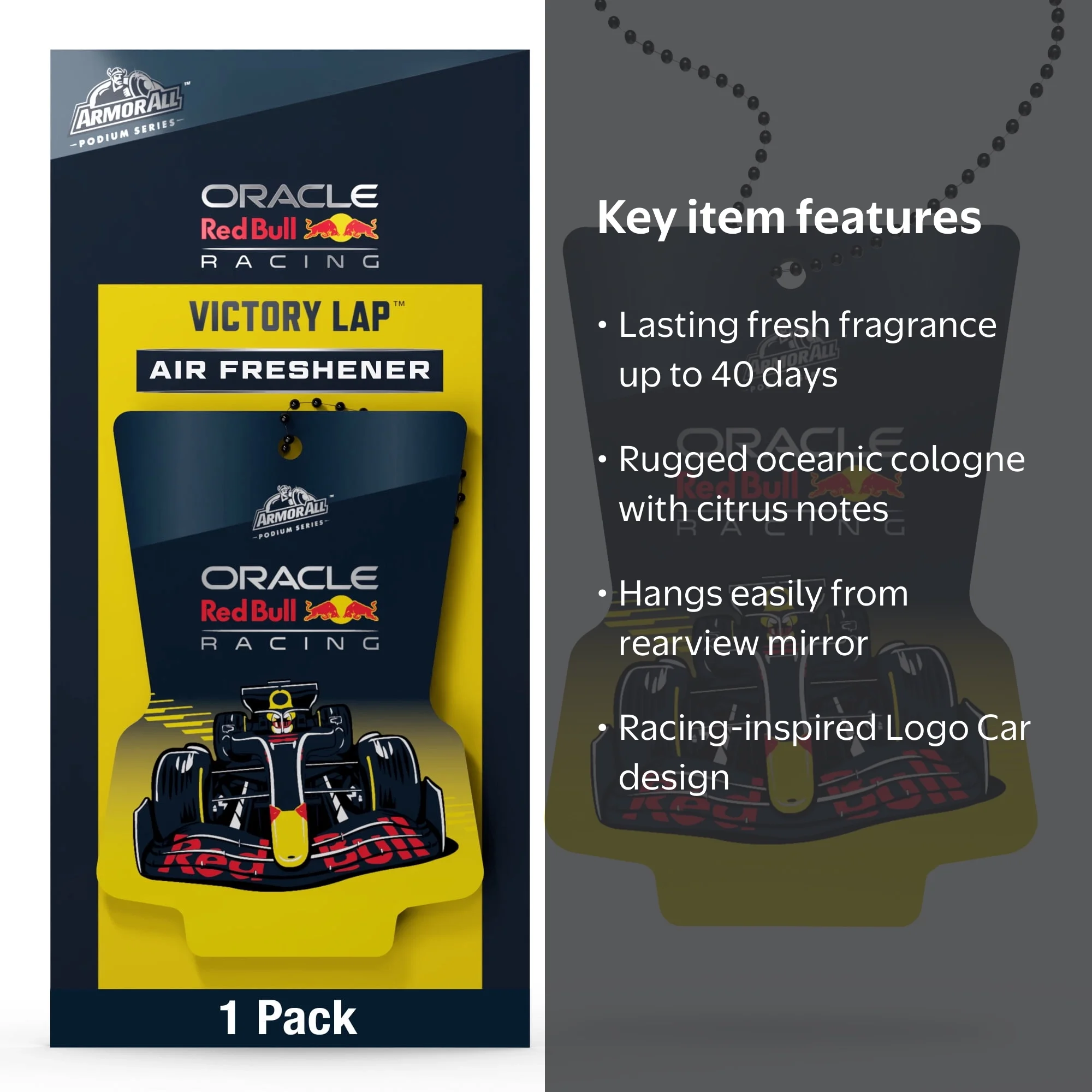 Armor All Podium Series Hanging Car Air Freshener (Victory Lap
