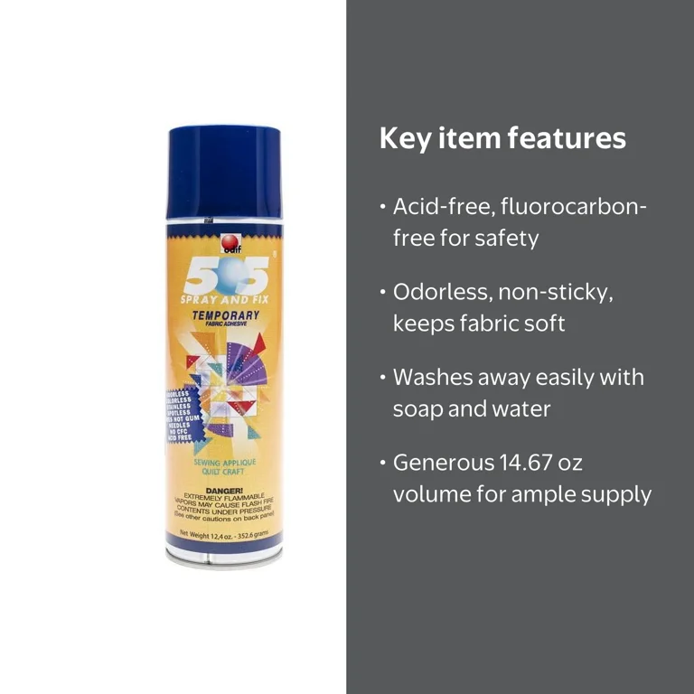 Odif USA SF515 14.67 oz 505 Spray & Fix Temporary Fabric Adhesive